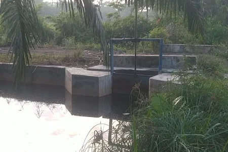 Bendungan klep Paret Tuan baru dibangun sudah tidak berfungsi